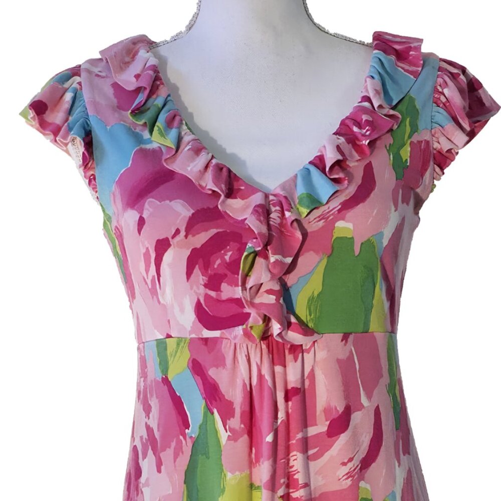 Lilly Pulitzer Clare Dress in First Impressions Hotty Pink Print - Picture 5 of 9